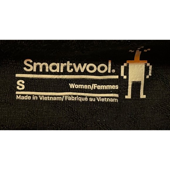 Smartwool Women's Merino Sport Fleece Colorblock Legging Blue Black 26" x 27" - Picture 5 of 9